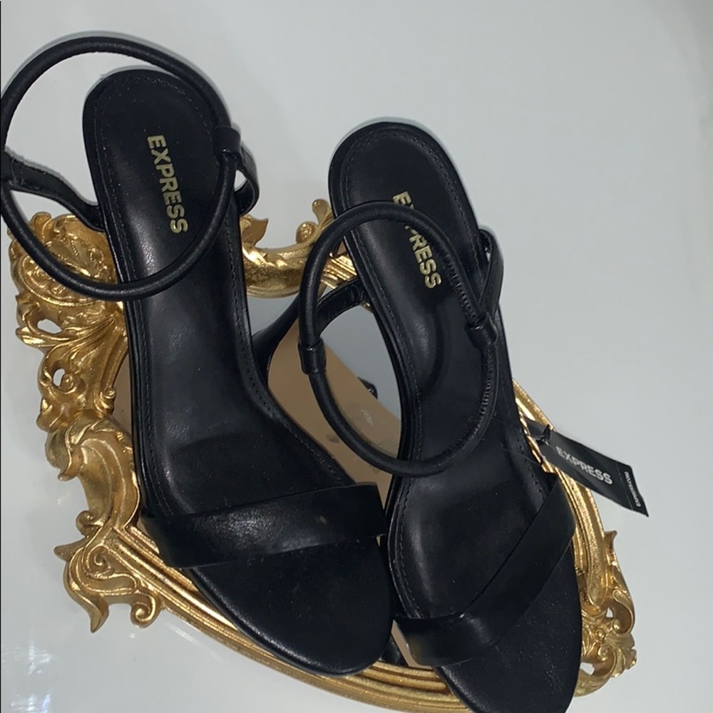 Express black heel 8 women